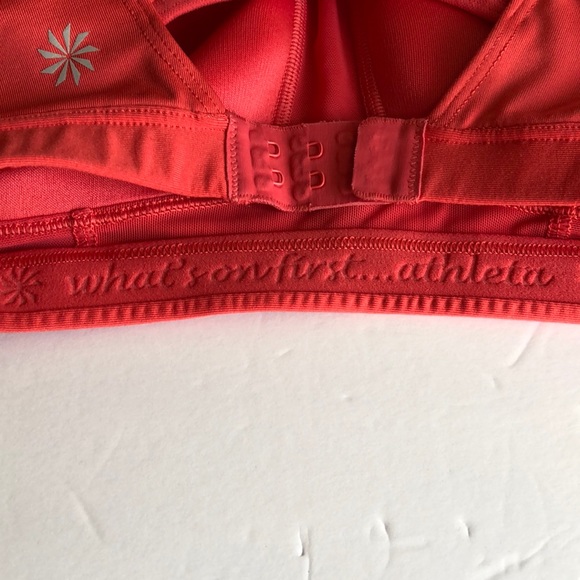 Athleta Hullabraloo Pink Coral Sport Bra - Picture 6 of 8